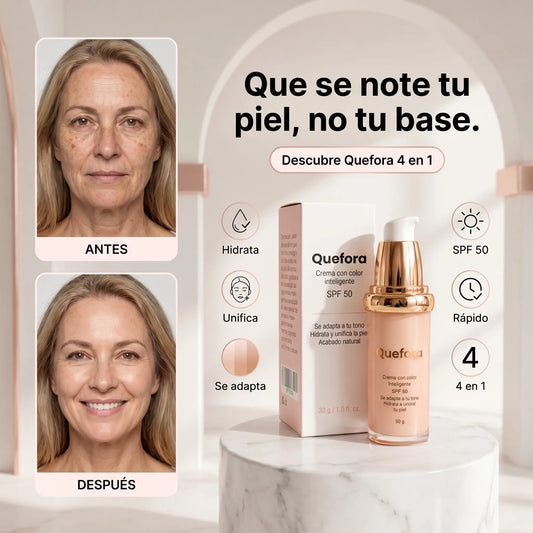 Base de Maquillaje 4 en 1 + SPF50 | Oferta 2X1 + Brocha Profesional